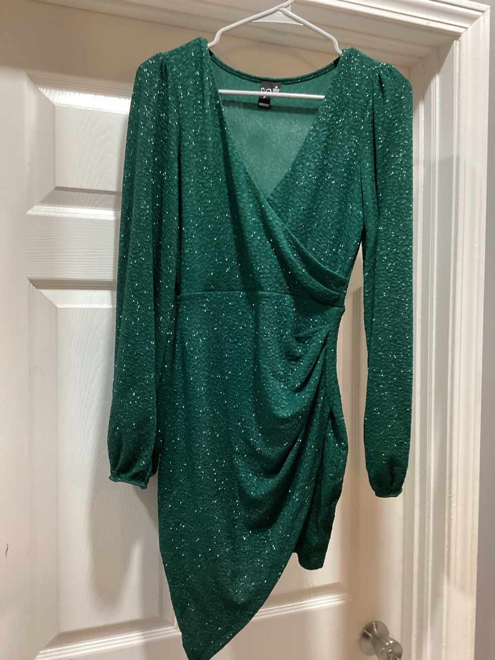 Windsor Green Sparkle Wrap Dress -  Women